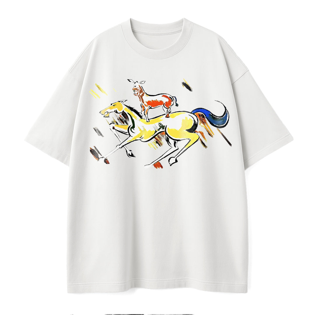 Majnu Bhai Painting - T-shirt